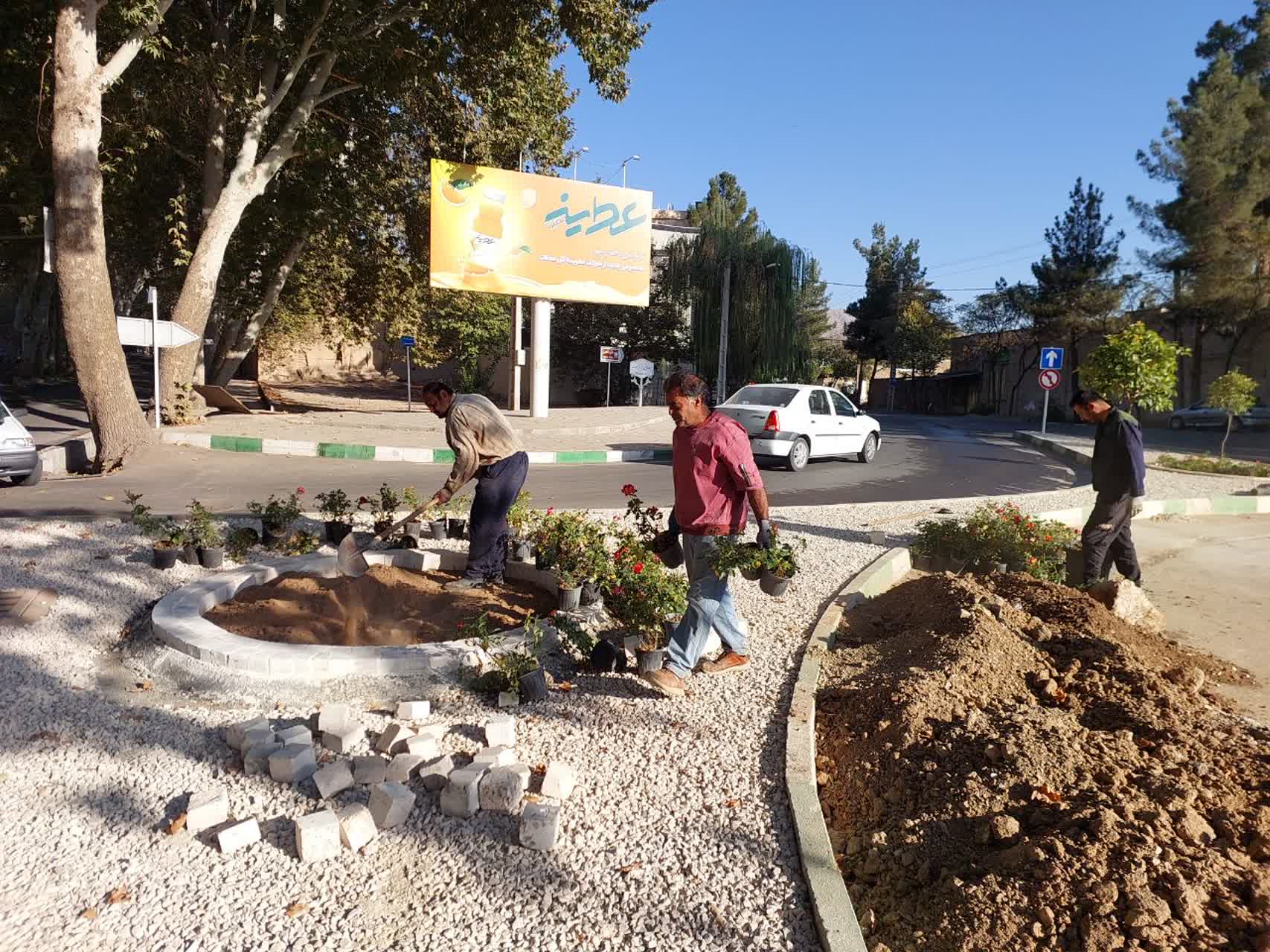 باز پیرایی و زیبا سازی لچکی چهار راه مهرابی