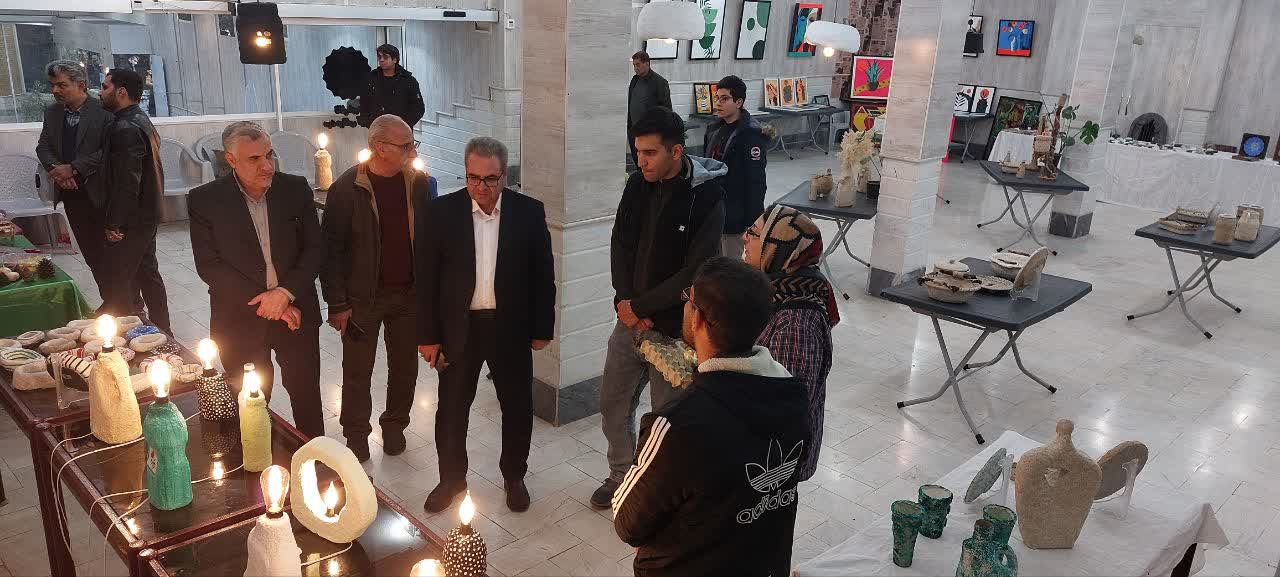 بازدید از اولین نمایشگاه پاپیه ماشه در محل فرهنگسرای اندیشه